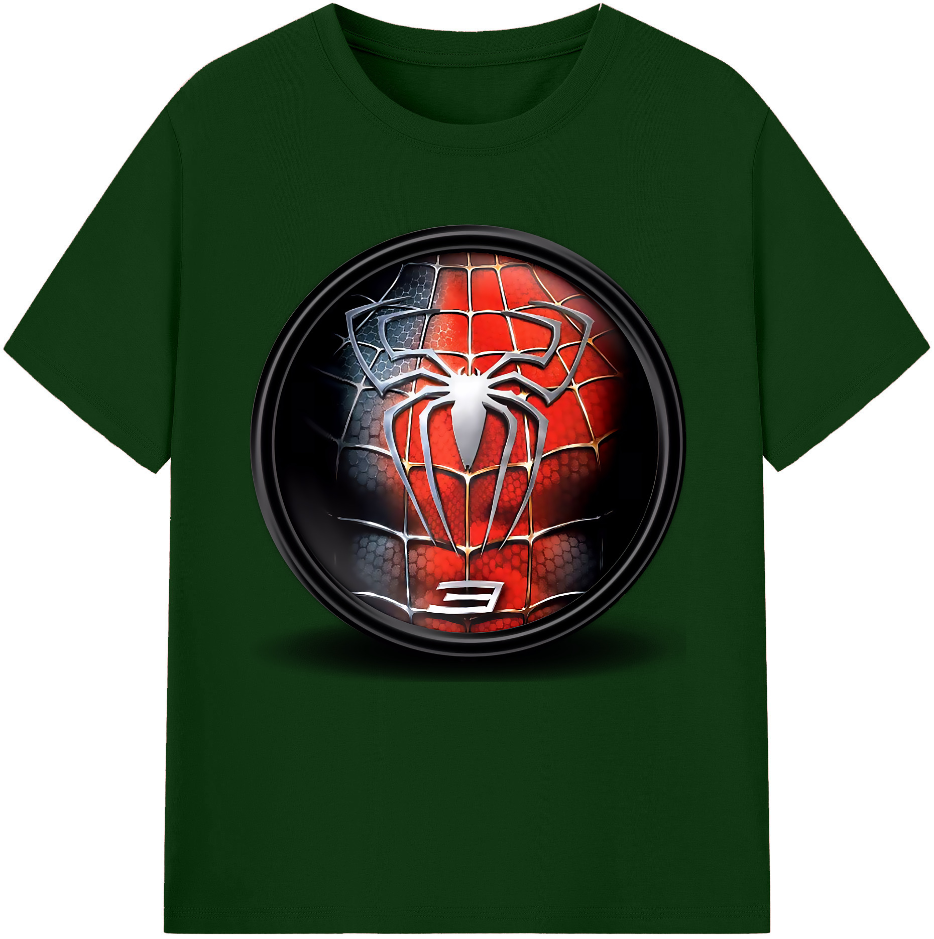 （画像用） Spider Man スパイダーマン 綿100％半袖Tシャツ（フロントプリント）